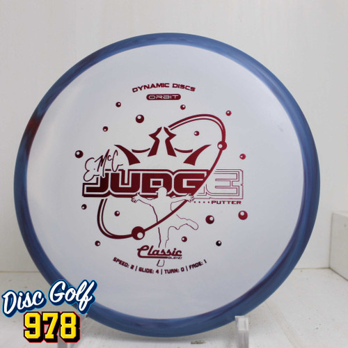 Dynamic Discs Emac Judge Classic Orbit 173.0g Blurple and White
