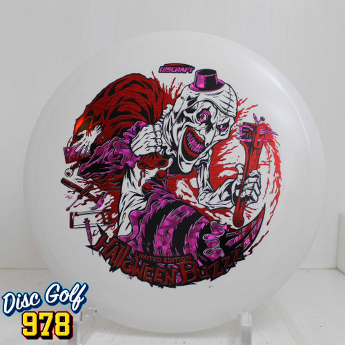 Discraft Buzzz Tri-Foil Glo 2025 Halloween 182.0g Red and Magenta Foil A