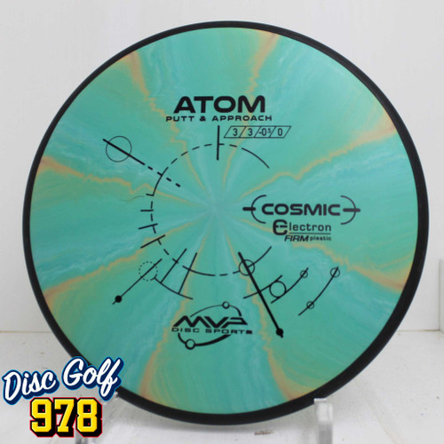 MVP Atom Cosmic Electron Firm 173.7g Teal/Orange Swirls