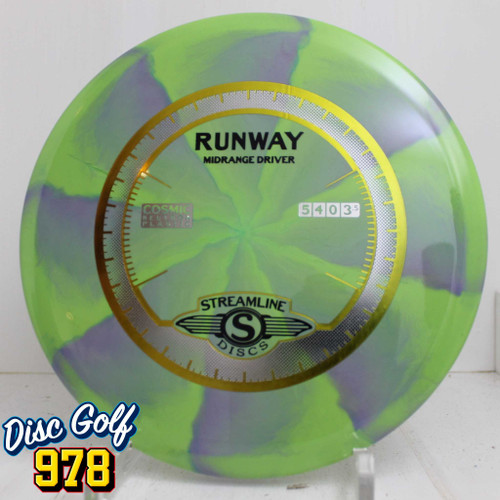 Streamline Runway Cosmic Neutron 171.9g Green/Plum Swirls