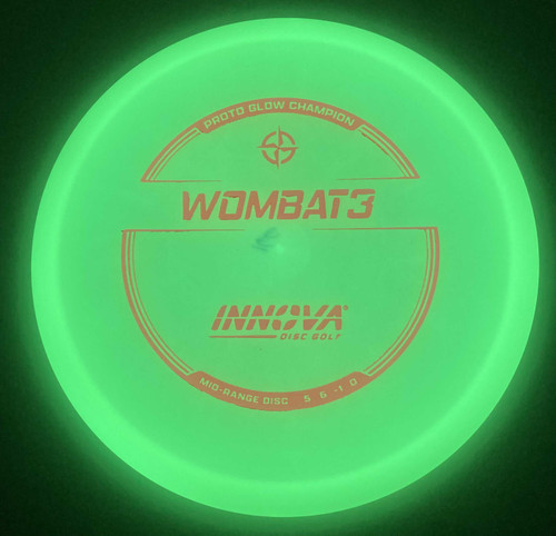 Innova Wombat3 Proto Glow Champion 179.9g Silver Foil