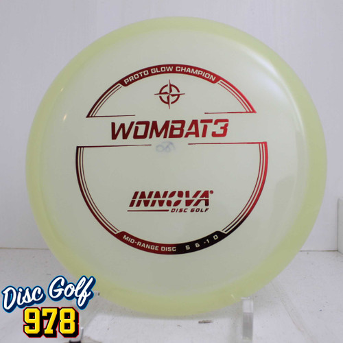 Innova Wombat3 Proto Glow Champion 181.5g Red Foil A