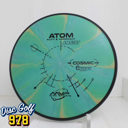 MVP Atom Cosmic Electron 172.2g Teal Green/Yellow Swirls
