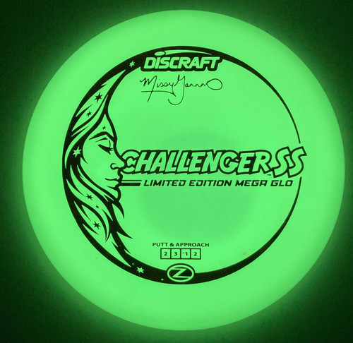 Discraft Challenger SS Mega Glo LE Missy Gannon 174.0g Pink Foil D