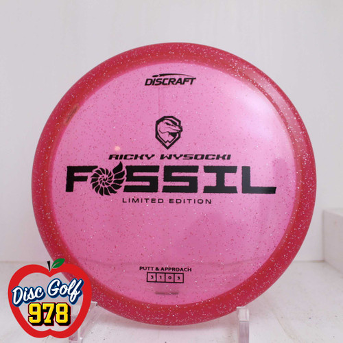 Discraft Fossil Z Sparkle Ricky Wysocki LE 175.8g Pink Black Foil