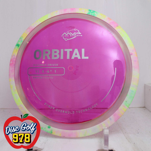 MVP Orbital Proton PLC CM Dyes 164.8g Multi color Swirl Rim-Pink