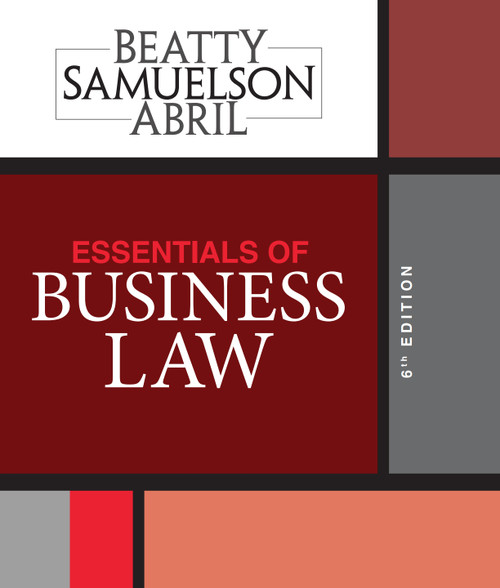 (eBook PDF) Essentials of Business Law
6th Edition (eBook PDF) Essentials of Business Law
6th Edition