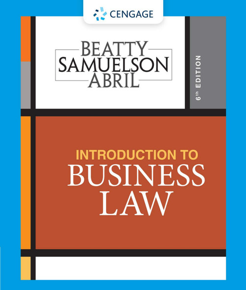 (eBook PDF) Introduction to Business Law
6th Edition (eBook PDF) Introduction to Business Law
6th Edition