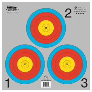 Maple Leaf Target Face NFAA Vegas 3-Spot 100 pk. Maple Leaf Target Face NFAA Vegas 3-Spot 100 pk.