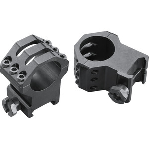 Weaver Classic 6Hole Skeleton Rings Matte Black 1" XXHigh Clamshell Pack Weaver Classic 6Hole Skeleton Rings Matte Black 1" XXHigh Clamshell Pack