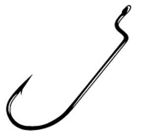 Gamakatsu Offset Worm Hook Bronze Size 1 6ct Gamakatsu Offset Worm Hook Bronze Size 1 6ct