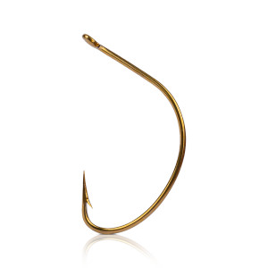 Mustad Wide Gap Hook Bronze 10ct Size 4 Mustad Wide Gap Hook Bronze 10ct Size 4
