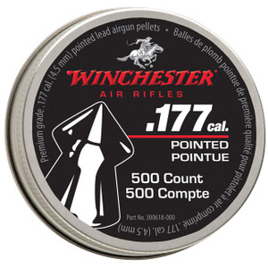 Winchester (987416-406) .177cal Pointed Lead Pellets (500 count) Winchester (987416-406) .177cal Pointed Lead Pellets (500 count)