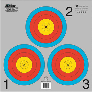 Maple Leaf NFAA Indoor Vegas 3-Spot Target 25 pk. Maple Leaf NFAA Indoor Vegas 3-Spot Target 25 pk.