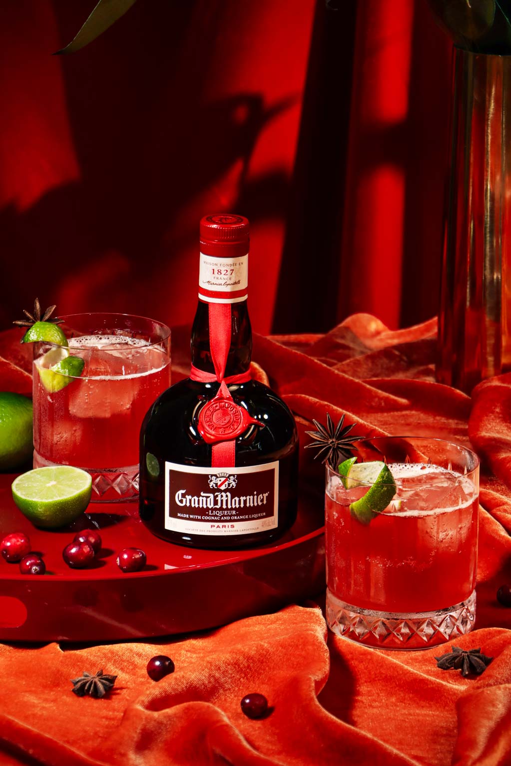Grand Marnier Cranberry Margarita Cocktail