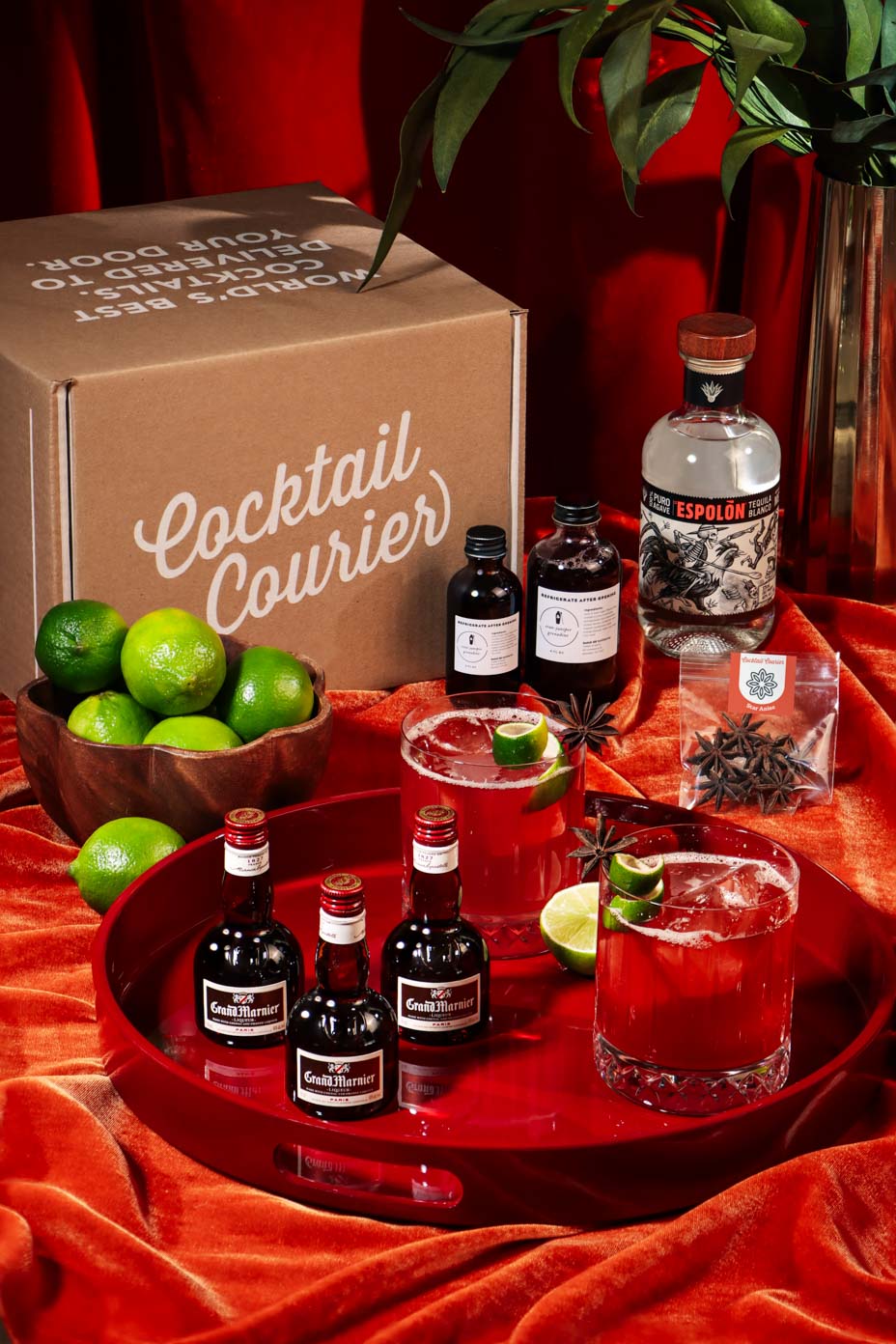 Grand Marnier Cranberry Margarita Cocktail Classic Kit Contents
