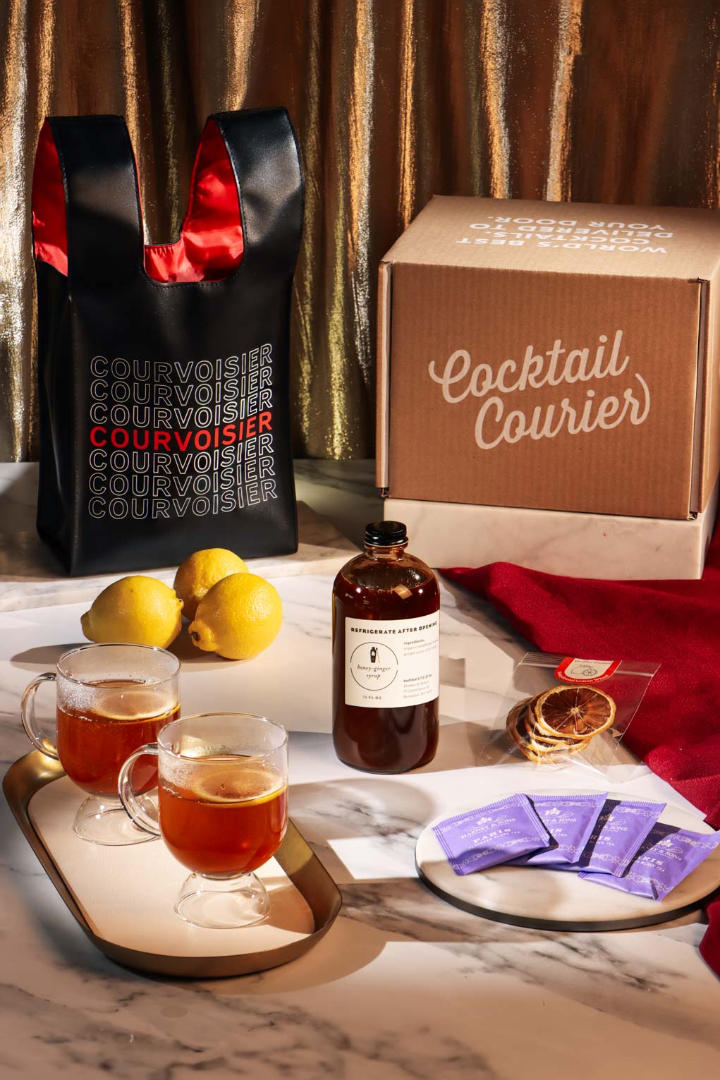 Courvoisier Haute Toddy Just the Mix Kit Contents
