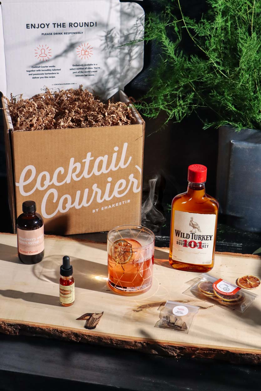 Smoked Old Fashioned Cocktail Kit with Orange Wood Smoked ICE