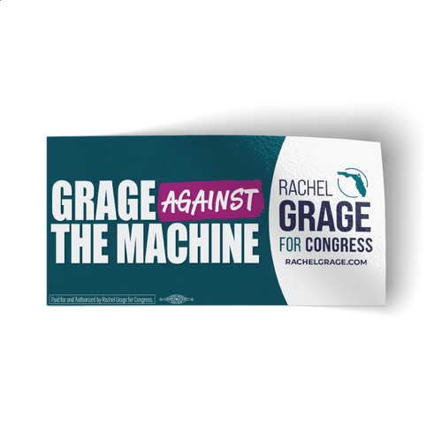 Grage Against The Machine (7.5" x 3.75" Vinyl Bumper Sticker)