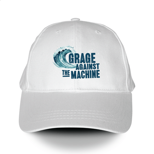 Grage Against The Machine (White Baseball Cap)