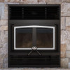 Osburn Semi-Transparent Black Glass with Night flame Effect (SET OF 2)