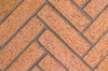 Superior Warm Red Split Herringbone MOSAIC50WRSH