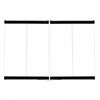 36" Black Standard Bi-Fold Glass Door BD36