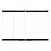 36" Black Standard Bi-Fold Glass Door BDB36