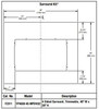4 Sided Surround Trimmable, 46" x 38" (for use with F3408 Full Front Façade Only) FP4638-4S-MPDVI32