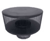 Superior Round Top with Mesh Screen - Black RT-8DM-K