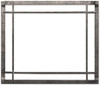 36" Distressed Pewter Forged Rectangle Iron Inset DFF36CPD