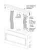 Empire Hearth Gravity Heat Management Includes 48" Plenum and 10' Flex Vent HMGW48