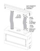 Empire Hearth Gravity Heat Management Includes 72" Plenum and 10' Flex Vent HMGW72