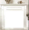 Empire Hearth White Standard Cabinet with Base (Fits 32" Fireplace) EMBF1SW