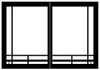 Empire Hearth Black Mission Rectangle Door Set DVDB3MBL