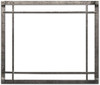 35" Distressed Pewter Forged Rectangle Iron Inset DFF35CPD