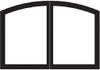 Empire Hearth 36" Vent-Free Black Arch Door Set VBR36GCBL