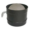 DuraVent 6" Black Stove Top Adapter with Damper Section 6DVL-ADWD