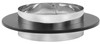 DuraVent 6"/8" Black Chimney Adapter with Trim (SS inner, black outer) 6DVL-ADT