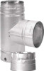 DuraVent 3" Galvalume Pellet Stove Single Tee w/ Cleanout Cap 3PVPT1