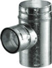DuraVent 6" Round B-Vent 6"X6"X5" Standard Reducing Tee 6BVTR5