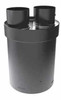 Duravent Appliance Connector, Black (3” exhaust & 3” intake) 46DVA-CLAA