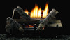 Empire Hearth 24" Vent-Free Whiskey Natural Gas Thermostatic Manual Ignition Refractory Log Set and Burner VFDT24LBWN