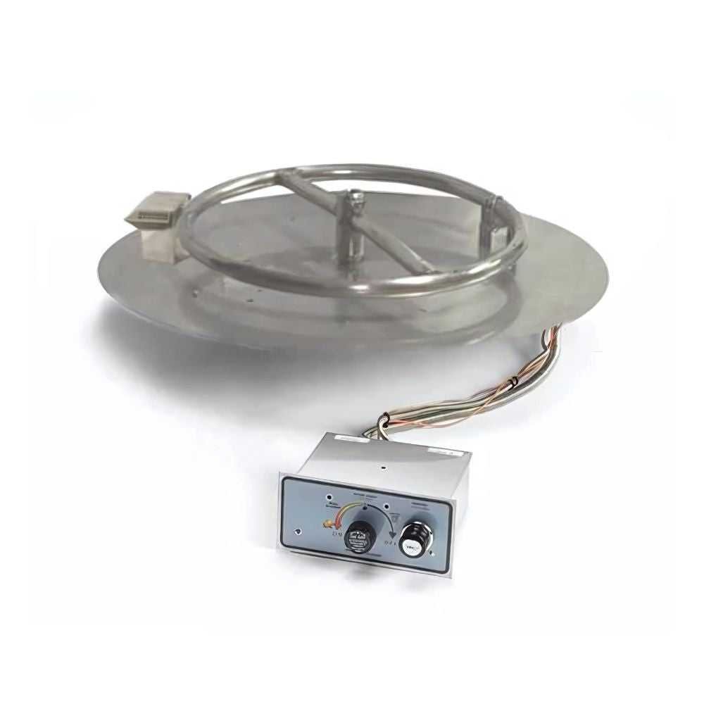 HPC 14-inch Round Flat Inserts — Push Button Flame Sense