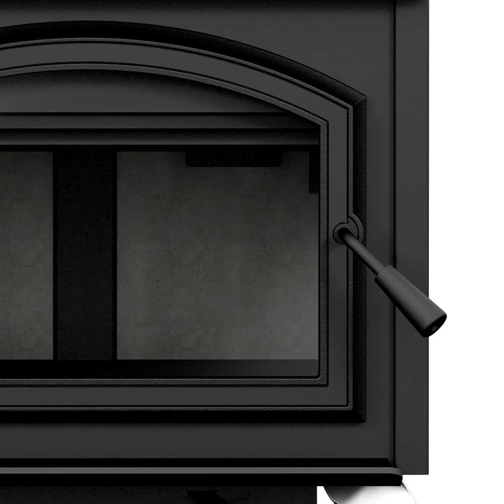 Empire Stove Door Overlay, Black WD3BL