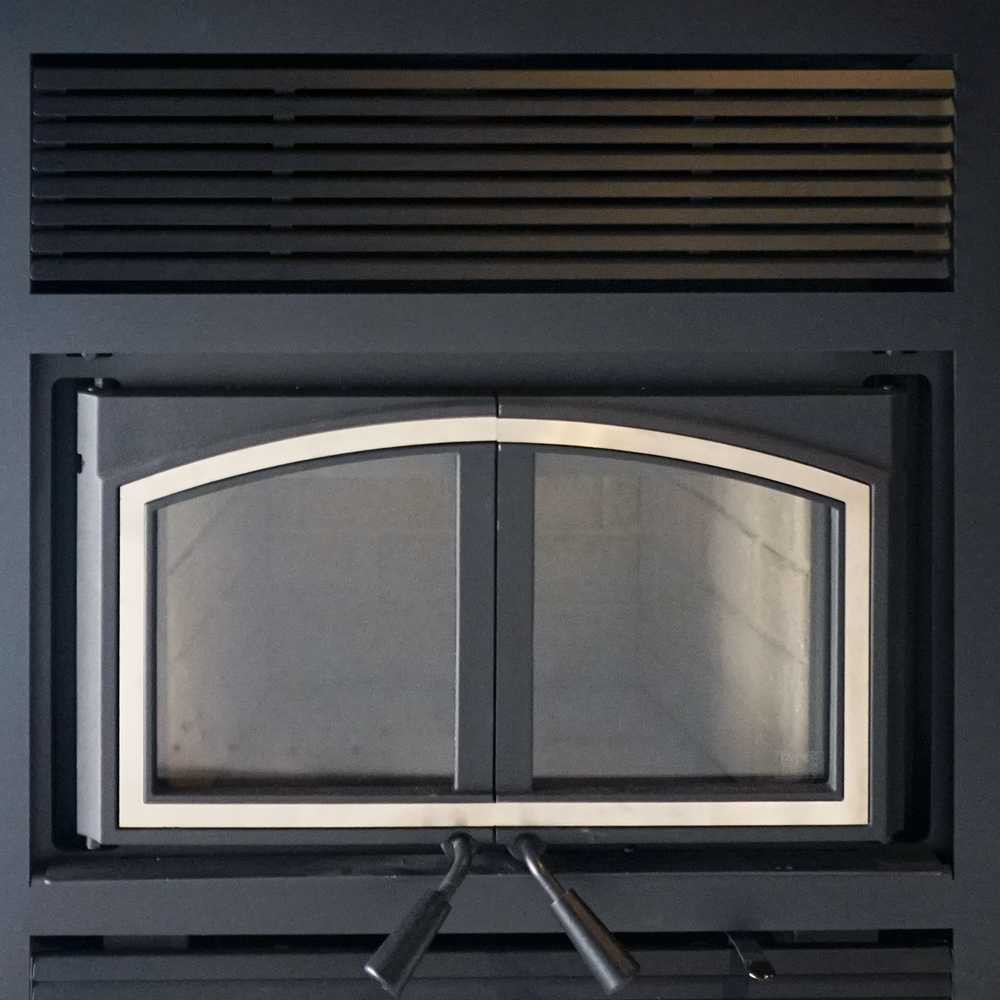 Empire Stove Door Overlay, Nickel WD4NB