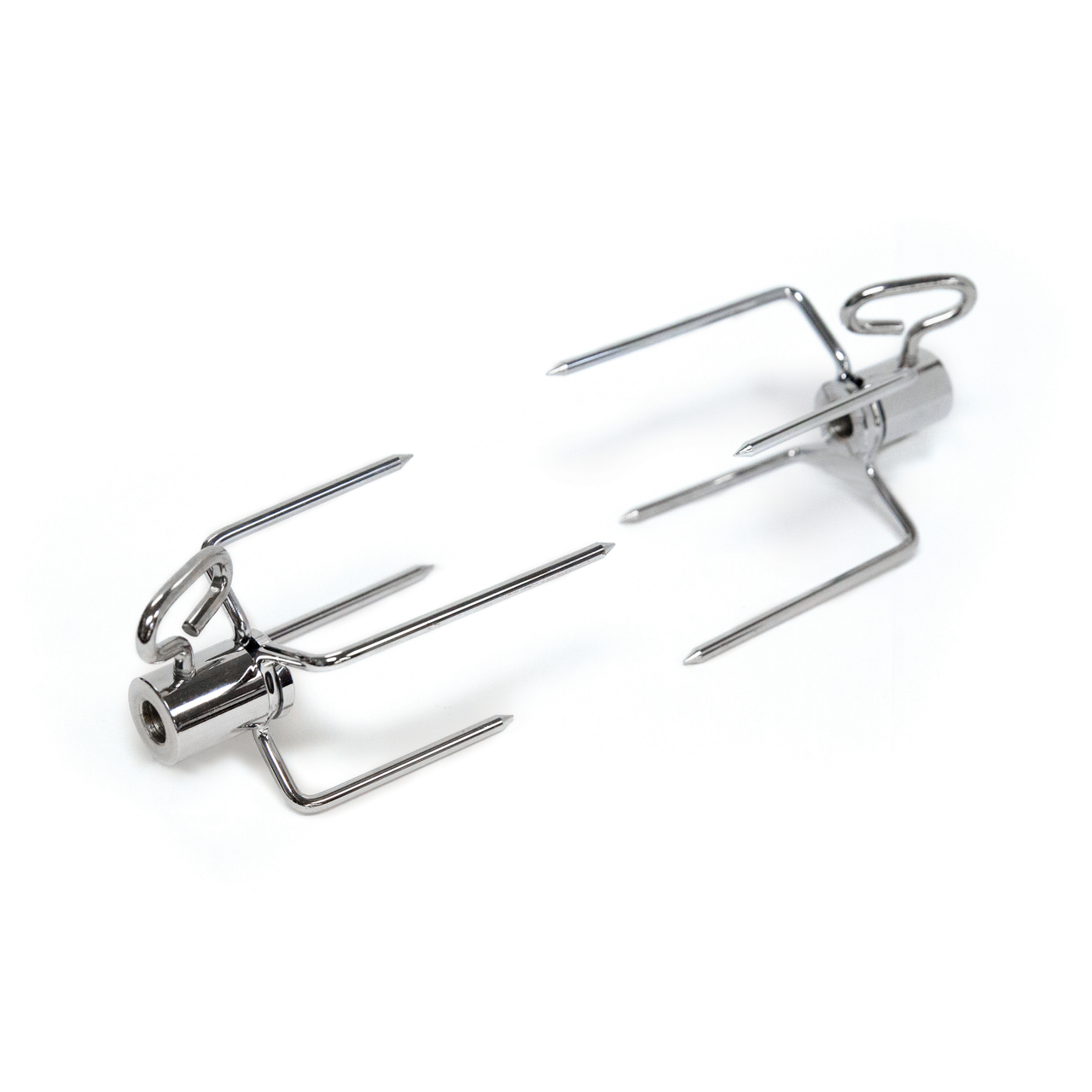 Broil King Rotisserie - Heavy Duty Forks - 2 Pc - Chrome 50502
