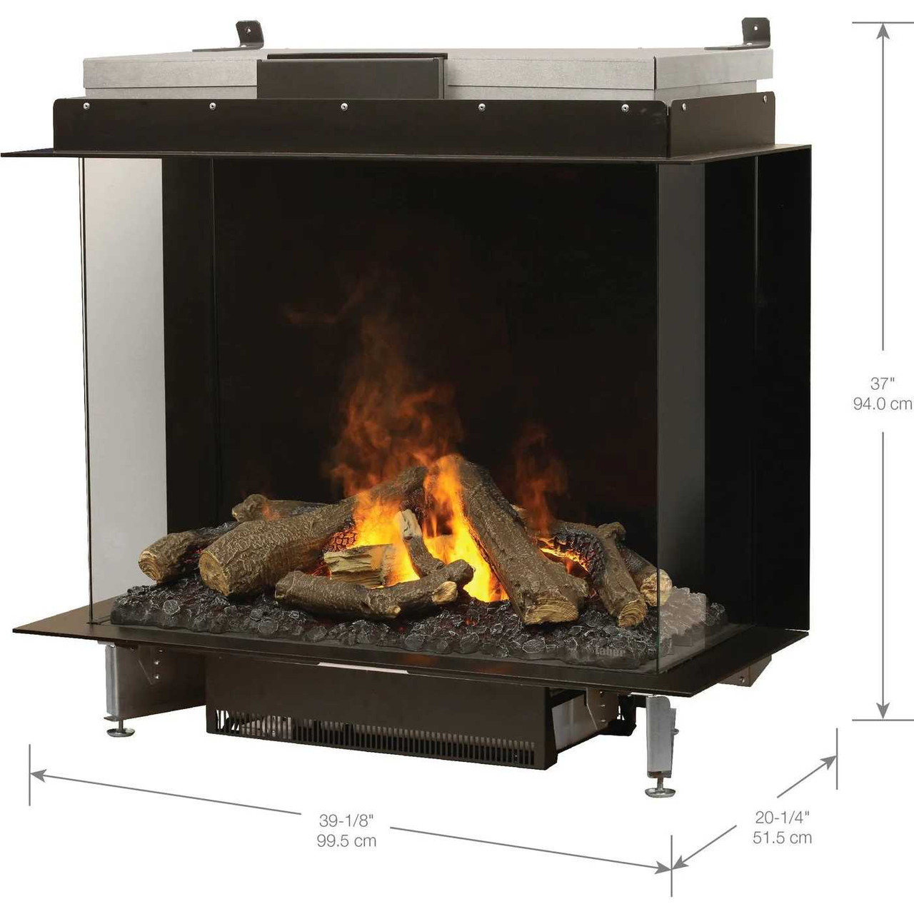 Faber e-MatriX Bay Built-in Water Vapor Electric Fireplace FEF3226L3