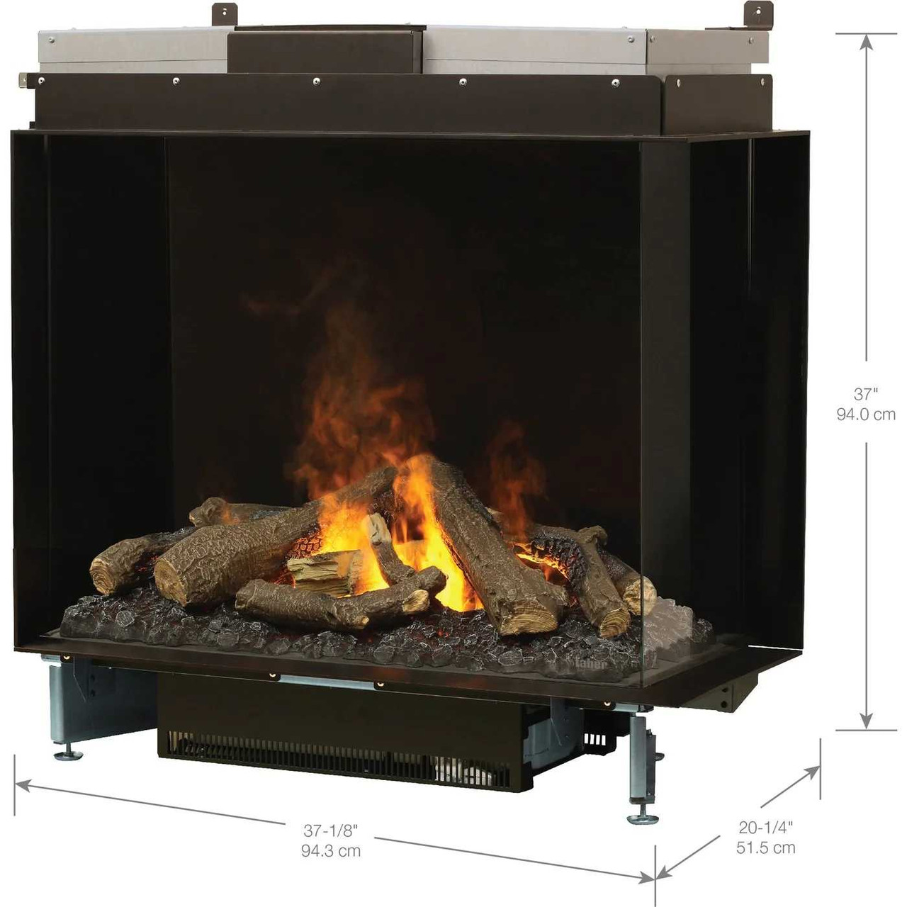 Faber e-MatriX Right-facing Built-in Water Vapor Electric Fireplace FEF3226L2R