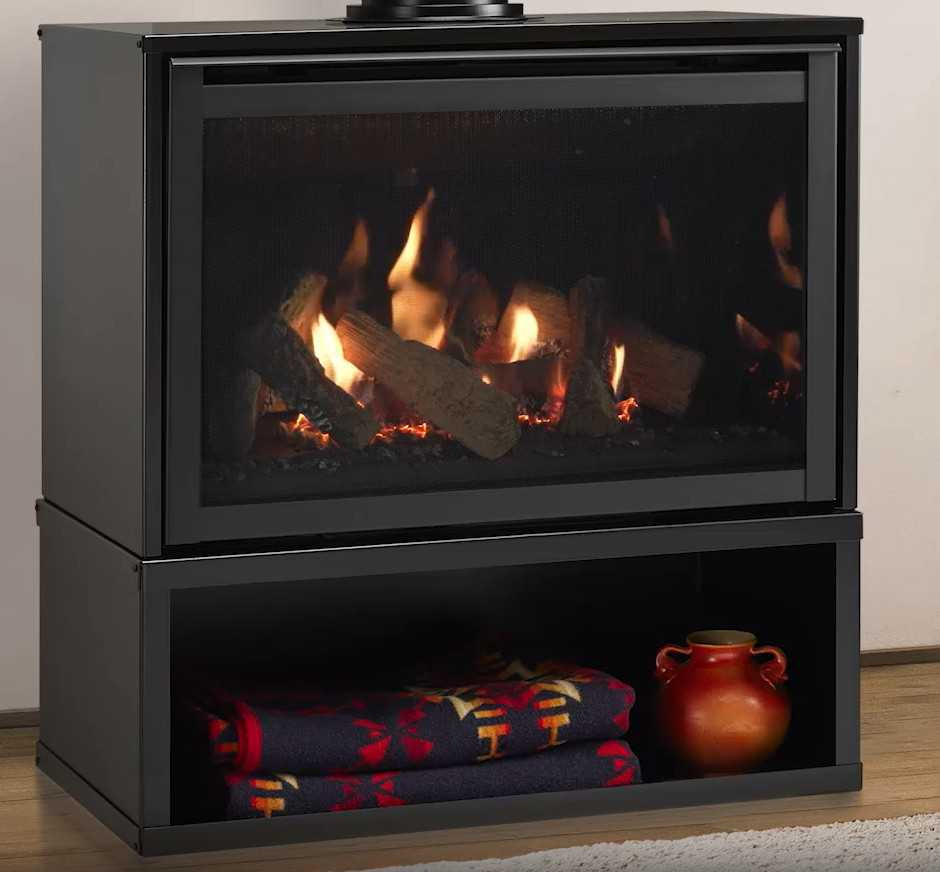 Majestic Products 30" Ruby Direct Vent Freestanding Gas Insert Fireplace RUBY30I